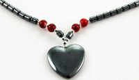  Necklace Heart Hematite - 