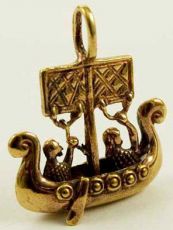 Кулон Pendant Bronze Viking Boat H27mm Cleopatra 58851 - маленькая картинка