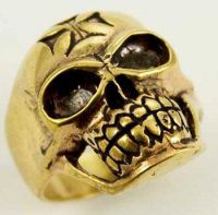 Кольцо Ring Bronze Skull And Cross Cleopatra 58871 - маленькая картинка