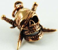Кулон Pendant Bronze Skull Pirate Cleopatra 58497 - маленькая картинка