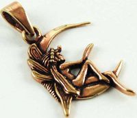 Кулон Pendant Bronze Fairy On Moon Cleopatra 58494 - маленькая картинка