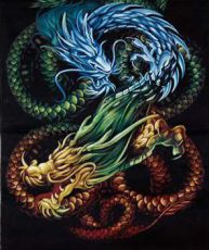 Настенный флаг Wall Hanging Two Dragons Cleopatra 92102 - маленькая картинка
