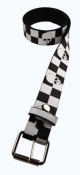 Ремень Belt Check Black And White Skull Cleopatra 85930 - маленькая картинка