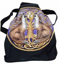  BAG ZIPPED MOON GAZING WOLVES - 