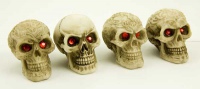 Черепа Skull Red Eyes (4 шт в комплекте) Cleopatra 72136 - маленькая картинка