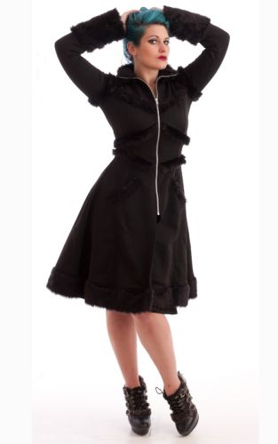 Пальто Luna Faux Fur Trimmed Coat Necessary Evil N1165 Изображение 2