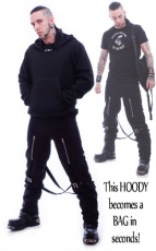Балахон - сумка Hoodipac Alternative Hoody Bag Combo Necessary Evil N1212 / Панк Рок / - маленькая картинка