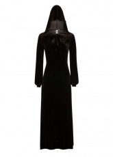 Кельтское вельветовое платье с капюшоном Necessary Evil Sophia Velvet Hooded Maxi Dress Necessary Evil N1365 / Викторианский стиль Готический стиль / - маленькая картинка