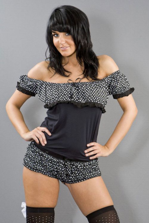  Gypsy black polka dot cotton top Burleska gypsy-top-polkadot  1