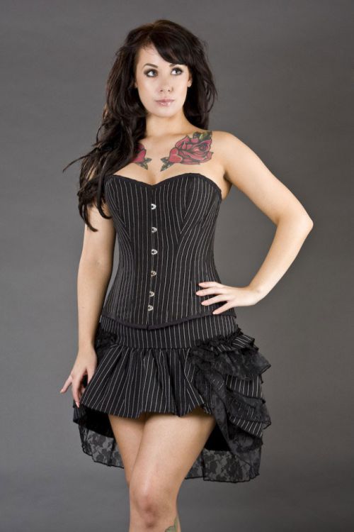  Jessica rockabilly pinstripe mini skirt Burleska jessica-skirt-pinstripe /  /   /  /  1