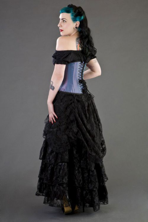  Mistress underbust waist training corset in lilac taffeta Burleska mistress-underbust-corset-lilac-taffeta  2