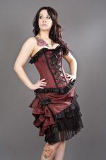 Корсет ALICE OB BURGUNDY TAFFETA Burleska alice-overbust-corset-burgundy-taffeta - маленькая картинка