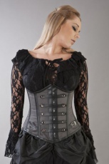  Officer underbust corset grey twill - 