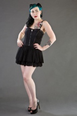  Alchemy black corset top in twill - 