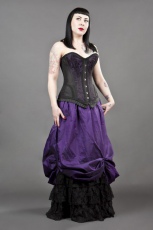  Alexandra victorian maxi skirt in purple taffeta - 