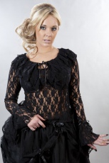  Brenda gothic top black lace - 