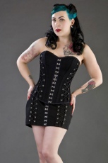 Корсет Alchemy overbust black corset in Twill Burleska alchemy-overbust-corset-black-twill - маленькая картинка