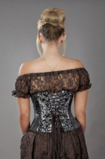 Корсет C-Lock underbust steampunk corset in silver king brocade Burleska c-lock-underbust-corset-silver-king-brocade - маленькая картинка