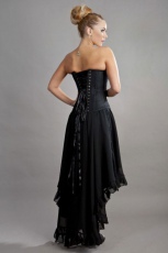 Юбка Elizium victorian high low skirt in black chiffon Burleska elizium-skirt-black-chiffon - маленькая картинка
