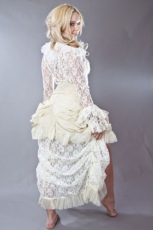 Юбка Elvira long burlesque skirt in cream taffeta Burleska elvira-skirt-cream-taffeta - маленькая картинка