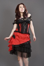  Jasmin underbust gothic corset in red taffeta - 