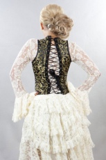 Корсет Juliette underbust corset with straps in gold scroll brocade Burleska juliette-underbust-corset-gold-scroll - маленькая картинка