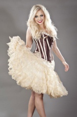  Classic knee length petticoat in layered organza - 