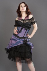  Lily underbust waist cincher in lilac taffeta - 
