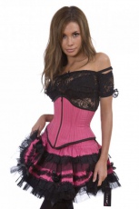  Lolita mini skirt neon pink pinstripe /  /  /  - 