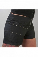  Melissa ladies gothic hotpants in black twill /   - 