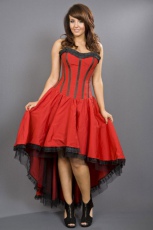  Monroe corset dress in red taffeta - 