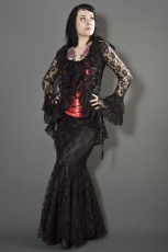  Morticia victorian gothic jacket in black lace - 