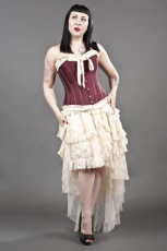  Ophelie long burlesque skirt in cream lace - 