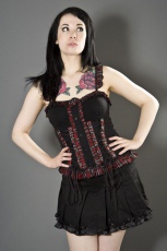  Punky ladies punk top in red tartan /   - 