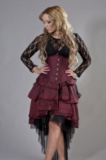  Scarlet long sleeve black lace gothic top - 