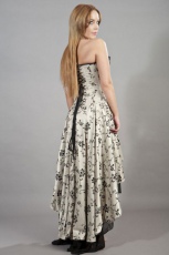 Платье Valerie maxi corset dress in cream satin flock Burleska valerie-corset-dress-cream-satin-flock - маленькая картинка
