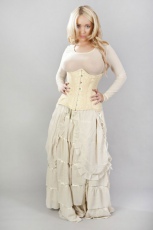  Victorian cream chiffon maxi skirt - 
