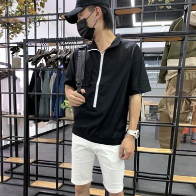 Рубашка Guangzhou trousers line clothing wholesaler 91436/BK - маленькая картинка