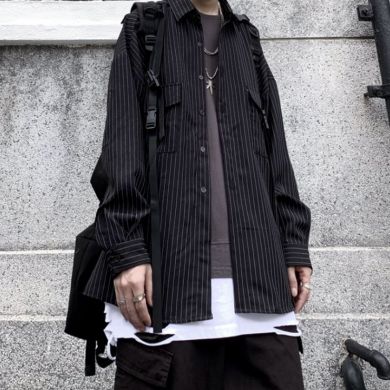 Рубашка Guangzhou trousers line clothing wholesaler C34/BK - маленькая картинка