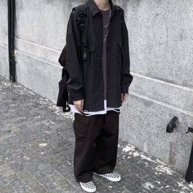 Рубашка Guangzhou trousers line clothing wholesaler C34/BK - маленькая картинка