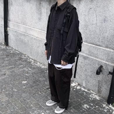 Рубашка Guangzhou trousers line clothing wholesaler C34/BK - маленькая картинка