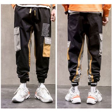 Джоггеры Guangzhou trousers line clothing wholesaler K74/BK - маленькая картинка