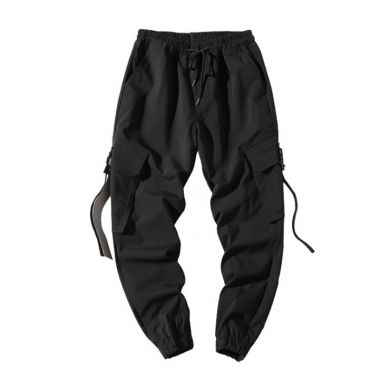 Джоггеры Guangzhou trousers line clothing wholesaler A108/BK - маленькая картинка