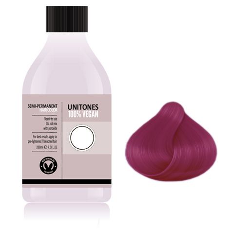 Краска для волос Unitones 280ml Burgundy - Светится в УФ Unitones BU280UAHI00010 Изображение 1