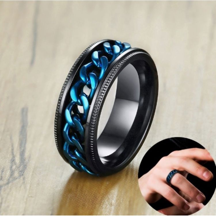 Кольцо Blue Chain Ring Yiwu Haiyi Electronic Commerce Co., Ltd. C52152 Изображение 3