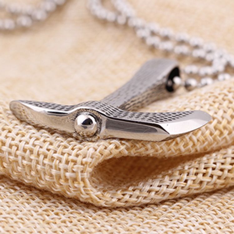 Axe pendant necklace with bead chain Yiwu Haiyi Electronic Commerce Co., Ltd. C29747  3