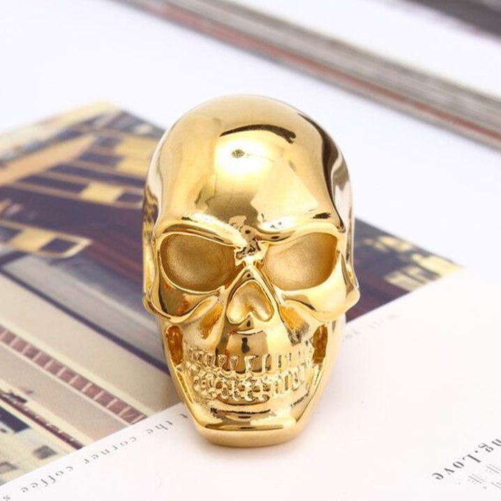  Shou skull titanium steel ring Yiwu Haiyi Electronic Commerce Co., Ltd. TR0030/GL  3