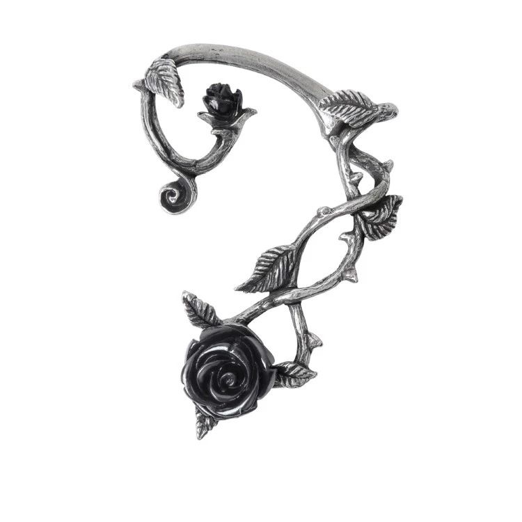 Серьги, Dark rose earring (left) - Серьги,