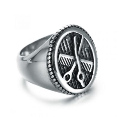 Кольцо Hair stylist personality punk ring Yiwu Haiyi Electronic Commerce Co., Ltd. C59411 - маленькая картинка