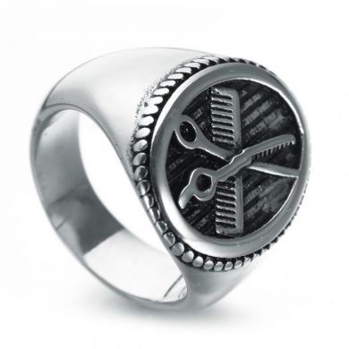Кольцо Hair stylist personality punk ring Yiwu Haiyi Electronic Commerce Co., Ltd. C59411 - маленькая картинка